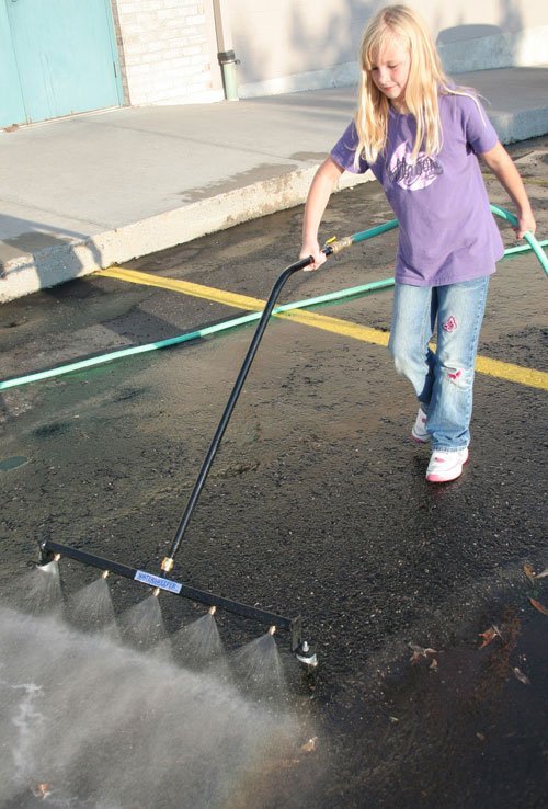 water broom little girl image